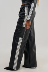 DONT TEST ME FAUX LEATHER TROUSER