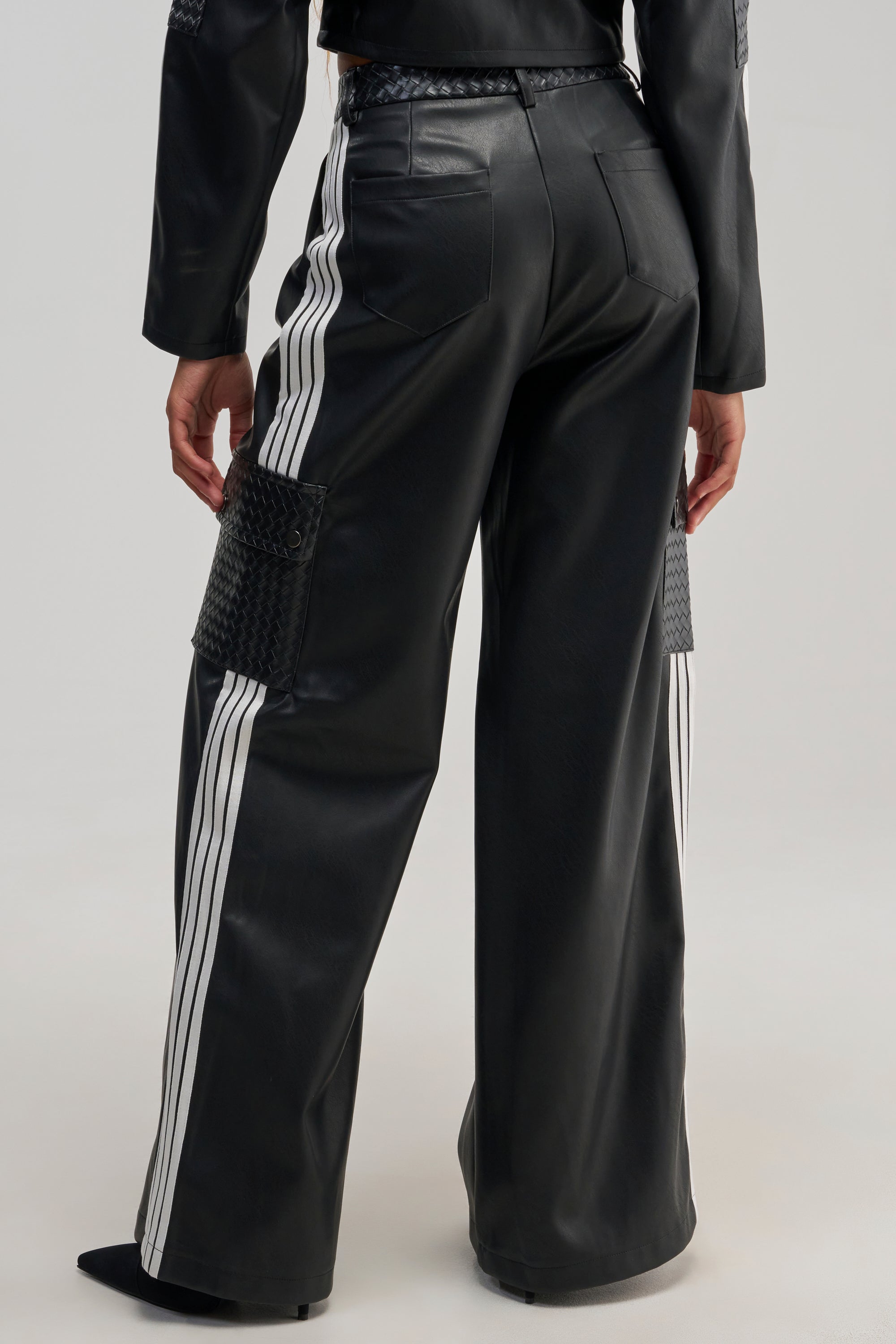 DONT TEST ME FAUX LEATHER TROUSER