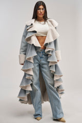 AIN'T ABOUT THE MONEY DENIM TRENCH