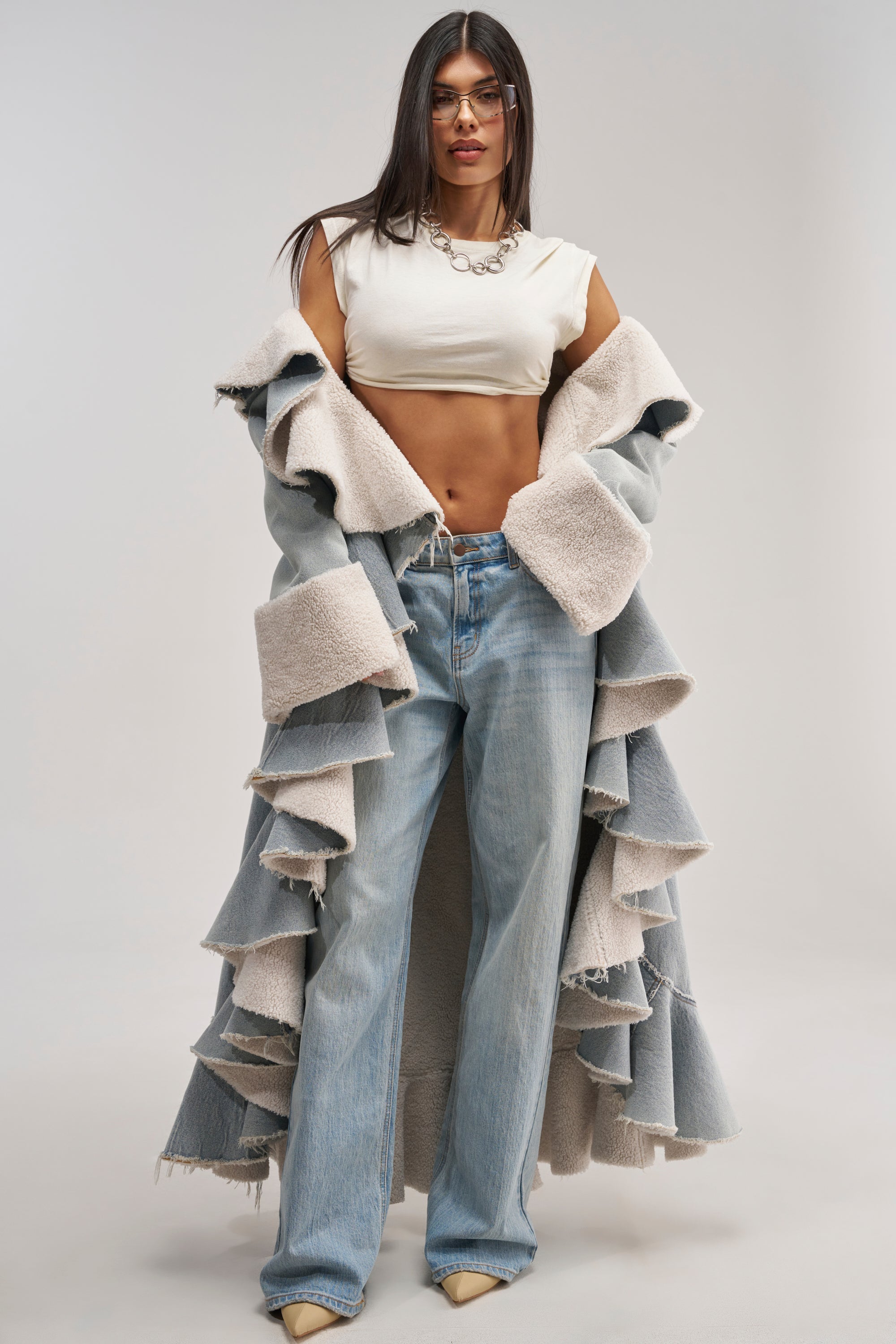 AIN'T ABOUT THE MONEY DENIM TRENCH