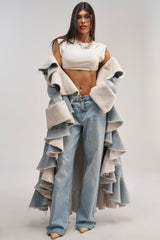 AIN'T ABOUT THE MONEY DENIM TRENCH