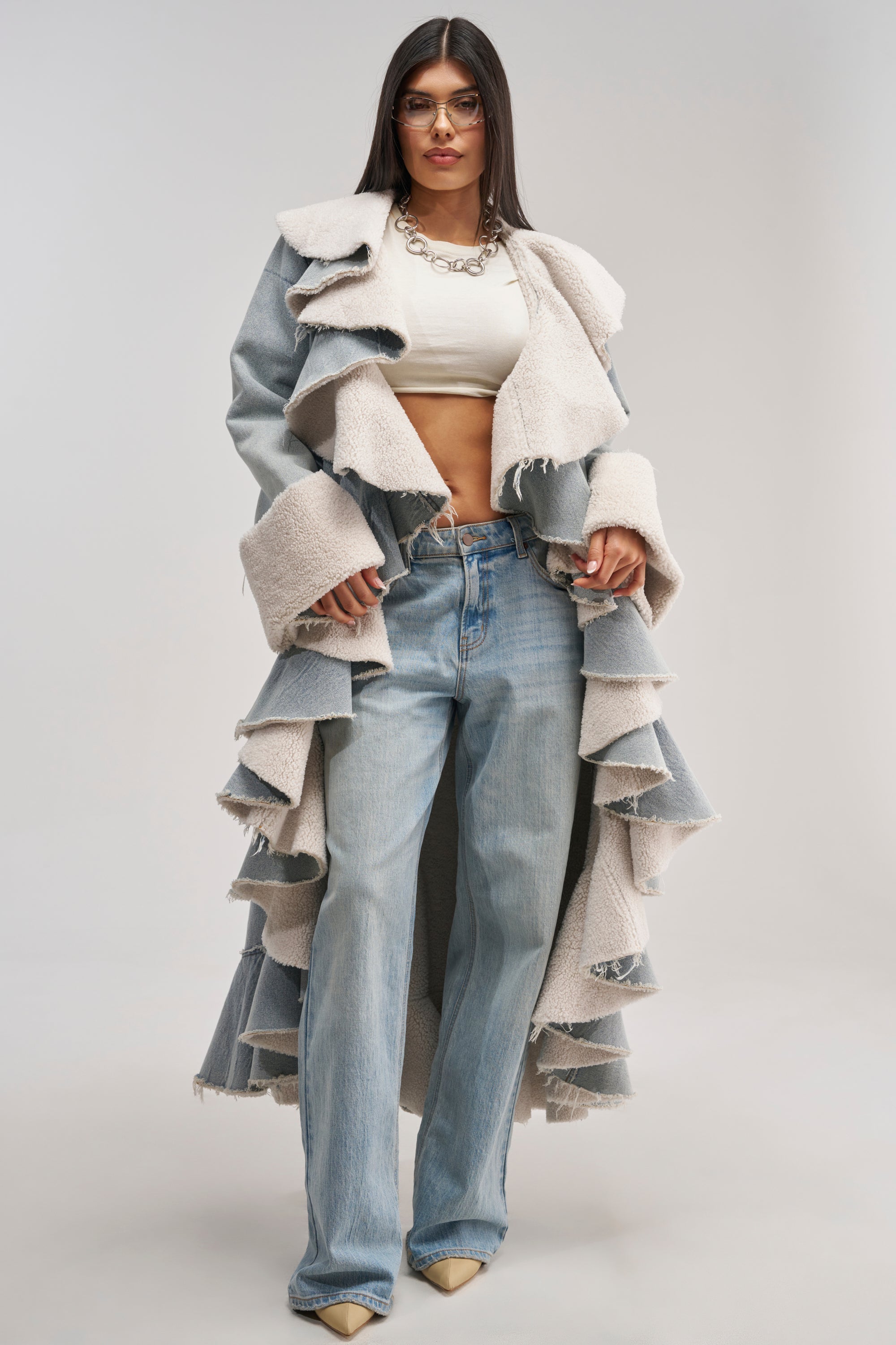 AIN'T ABOUT THE MONEY DENIM TRENCH