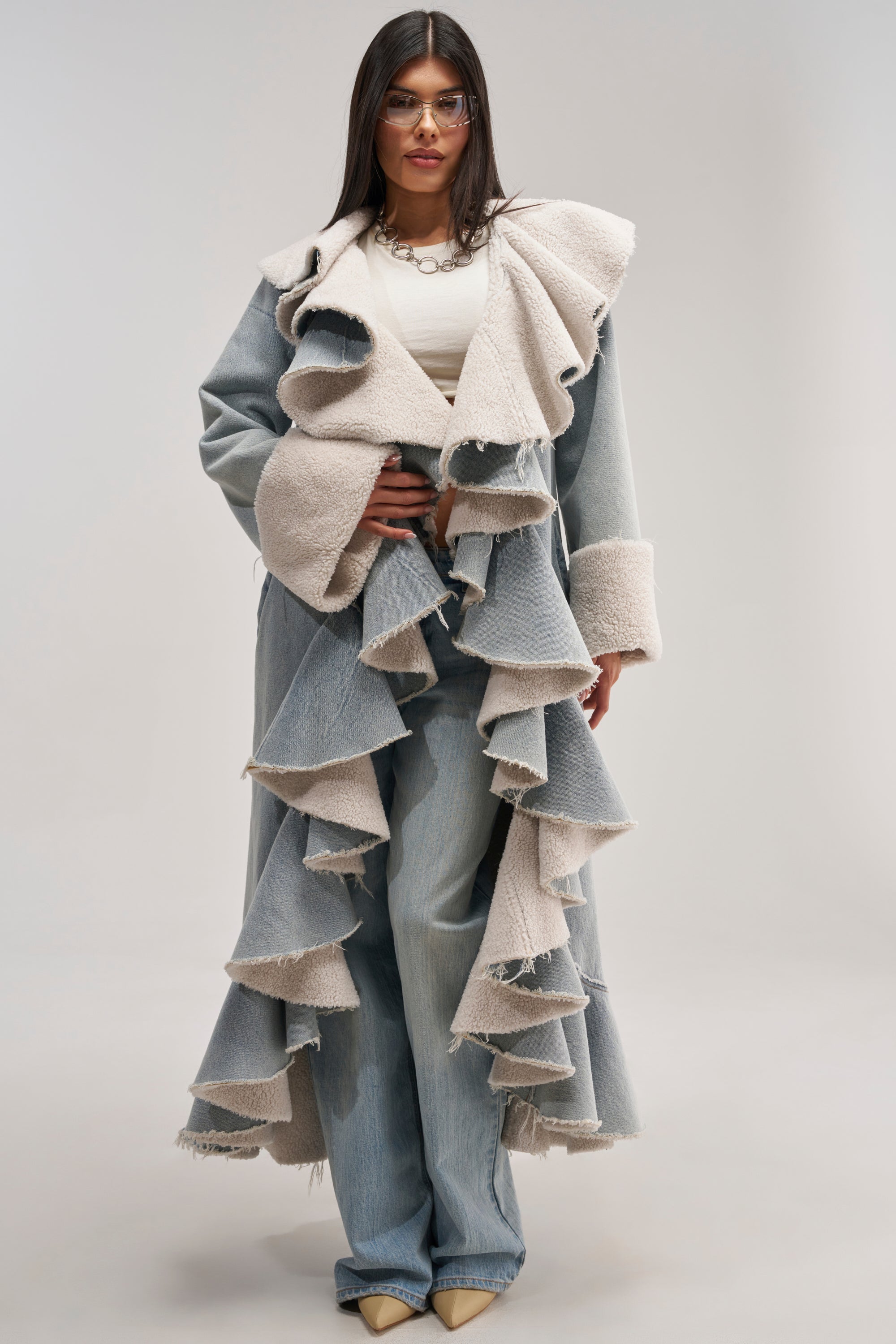 AIN'T ABOUT THE MONEY DENIM TRENCH