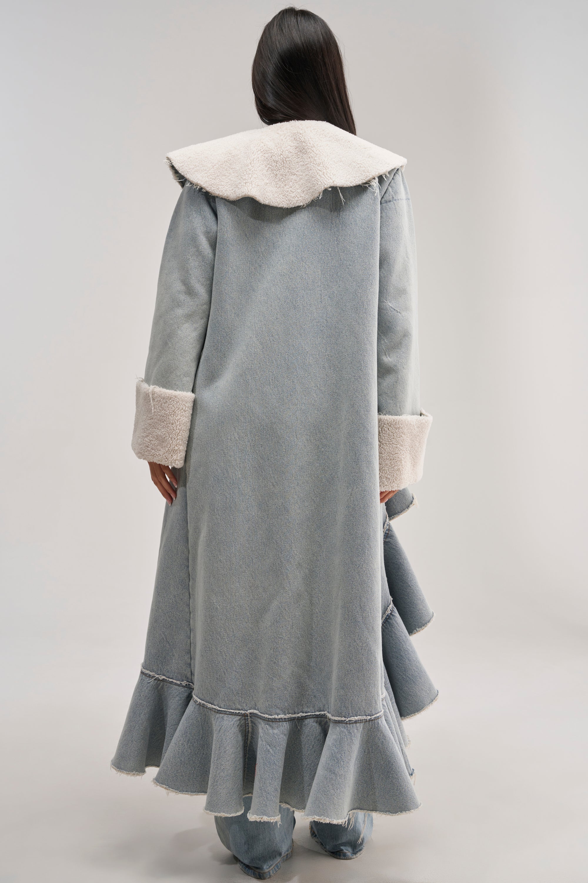 AIN'T ABOUT THE MONEY DENIM TRENCH