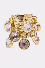 GILDED GEM CLUSTER RING