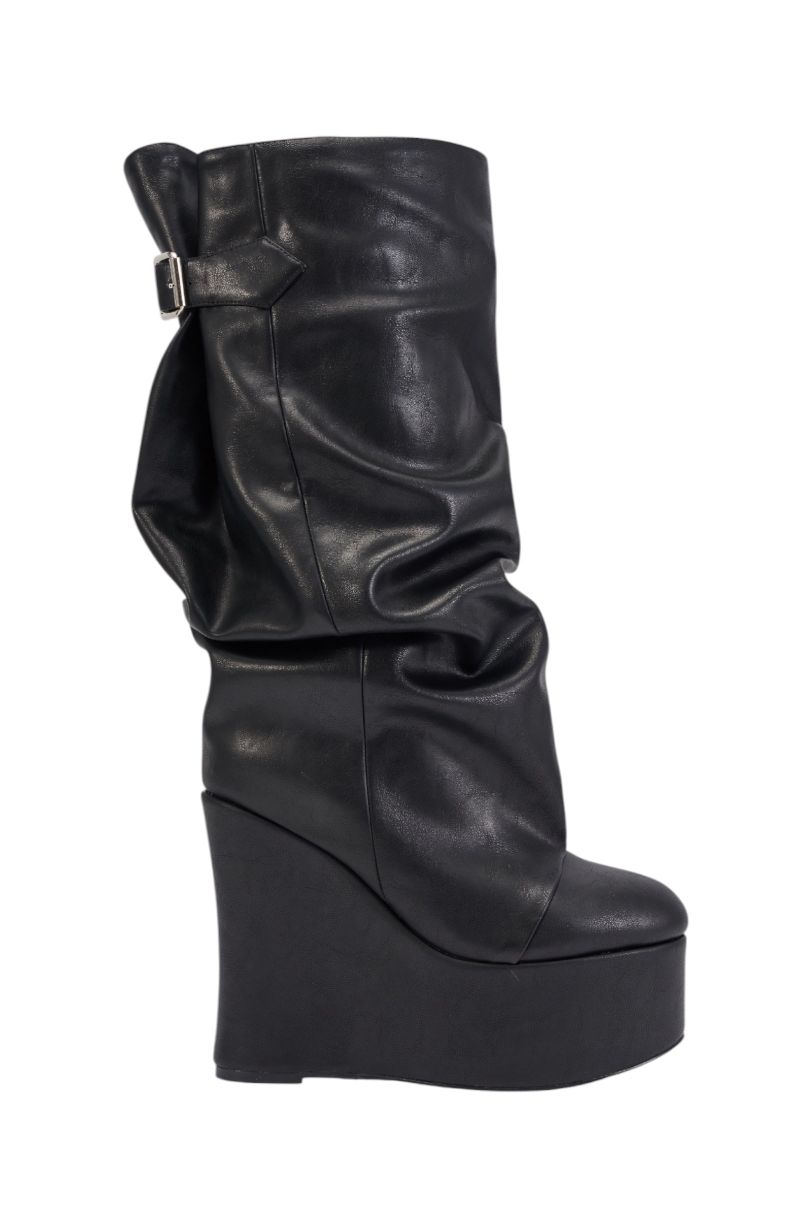 AZALEA WANG MYTH BLACK WEDGE BOOT