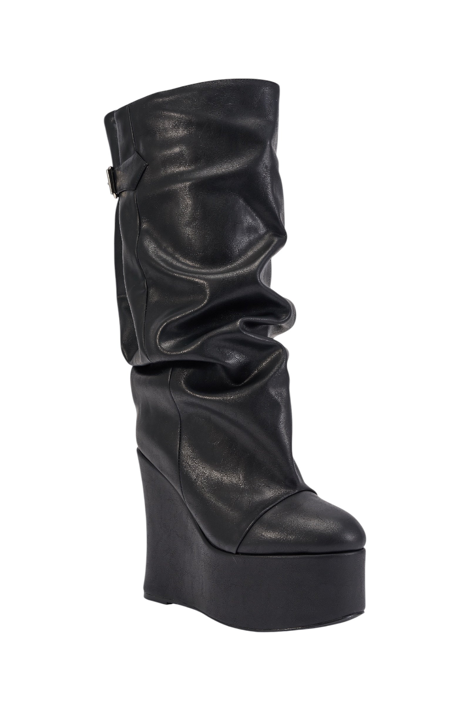 AZALEA WANG MYTH BLACK WEDGE BOOT