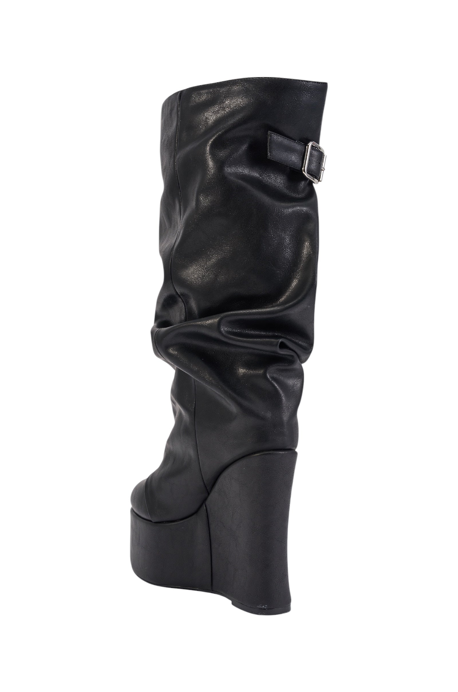 AZALEA WANG MYTH BLACK WEDGE BOOT