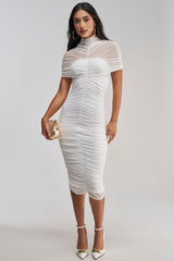 FIRST CLASS FANTASY MESH MIDI DRESS