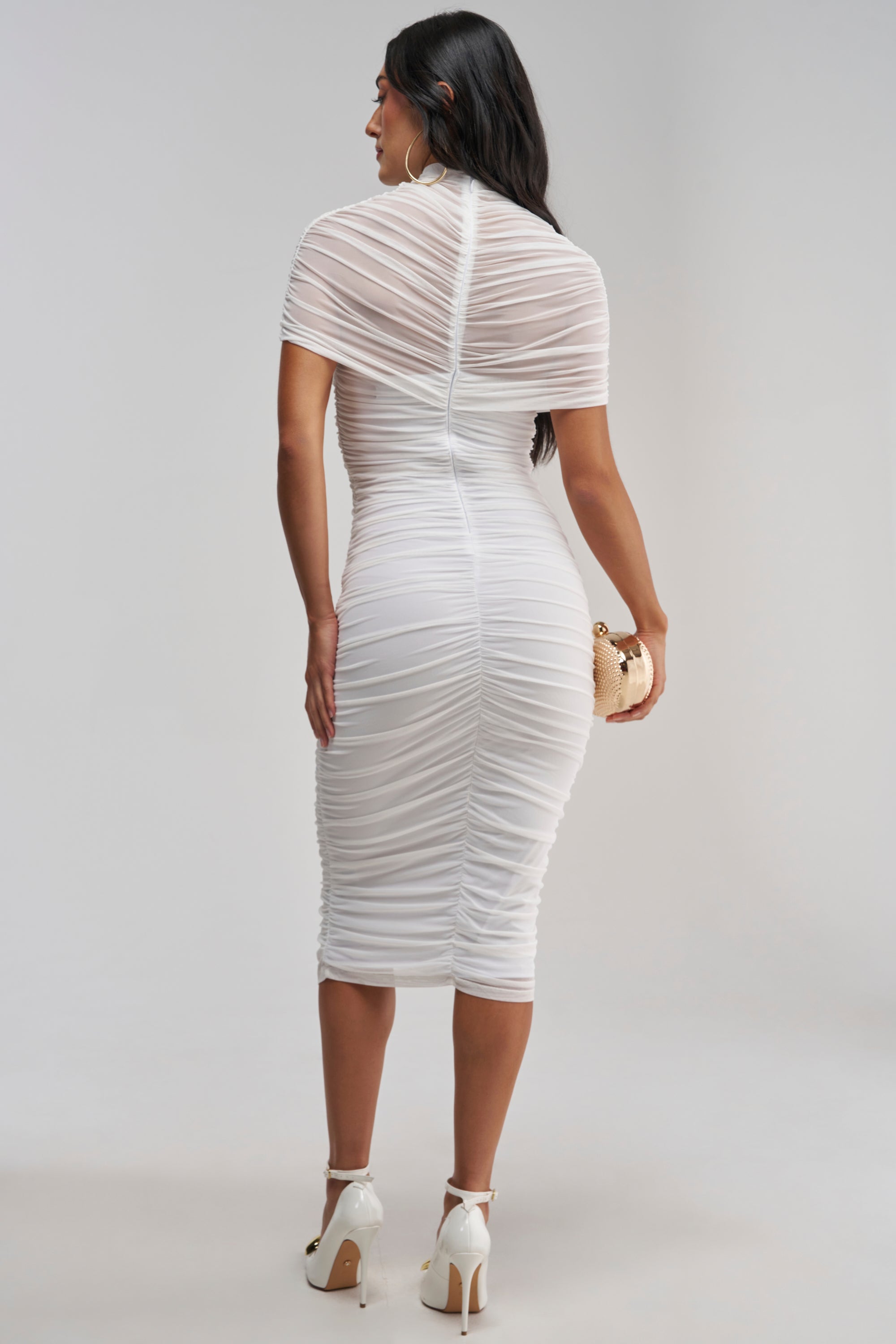 FIRST CLASS FANTASY MESH MIDI DRESS