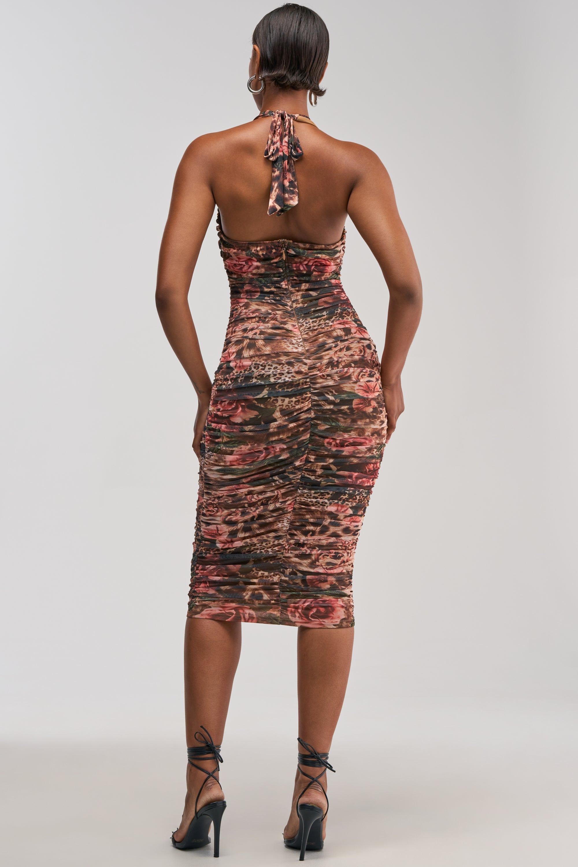 CLOUD NINE PRINTED MAXI DRESS IN BROWN CHEETAH