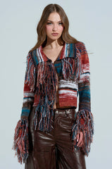 SHAGGY KNIT CARDIGAN