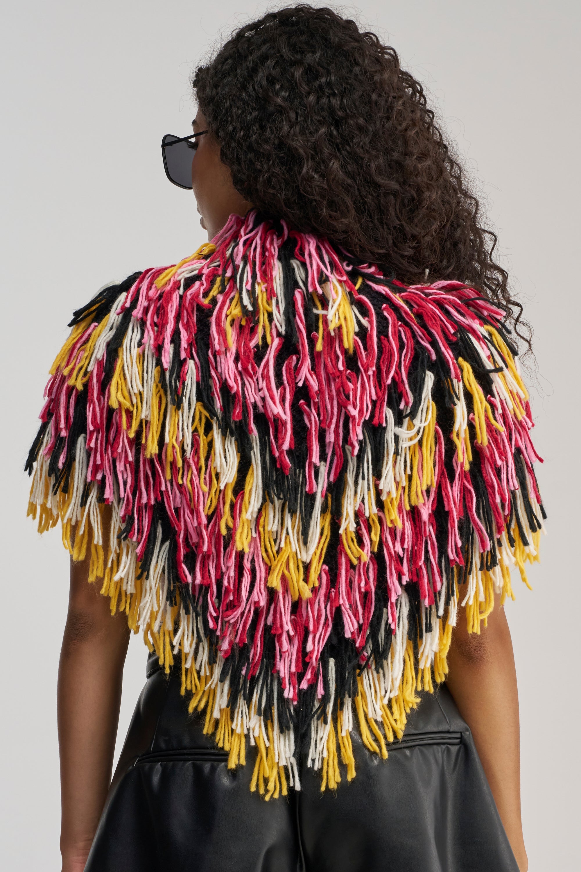 WILD SIDE CROPPED FRINGE PONCHO