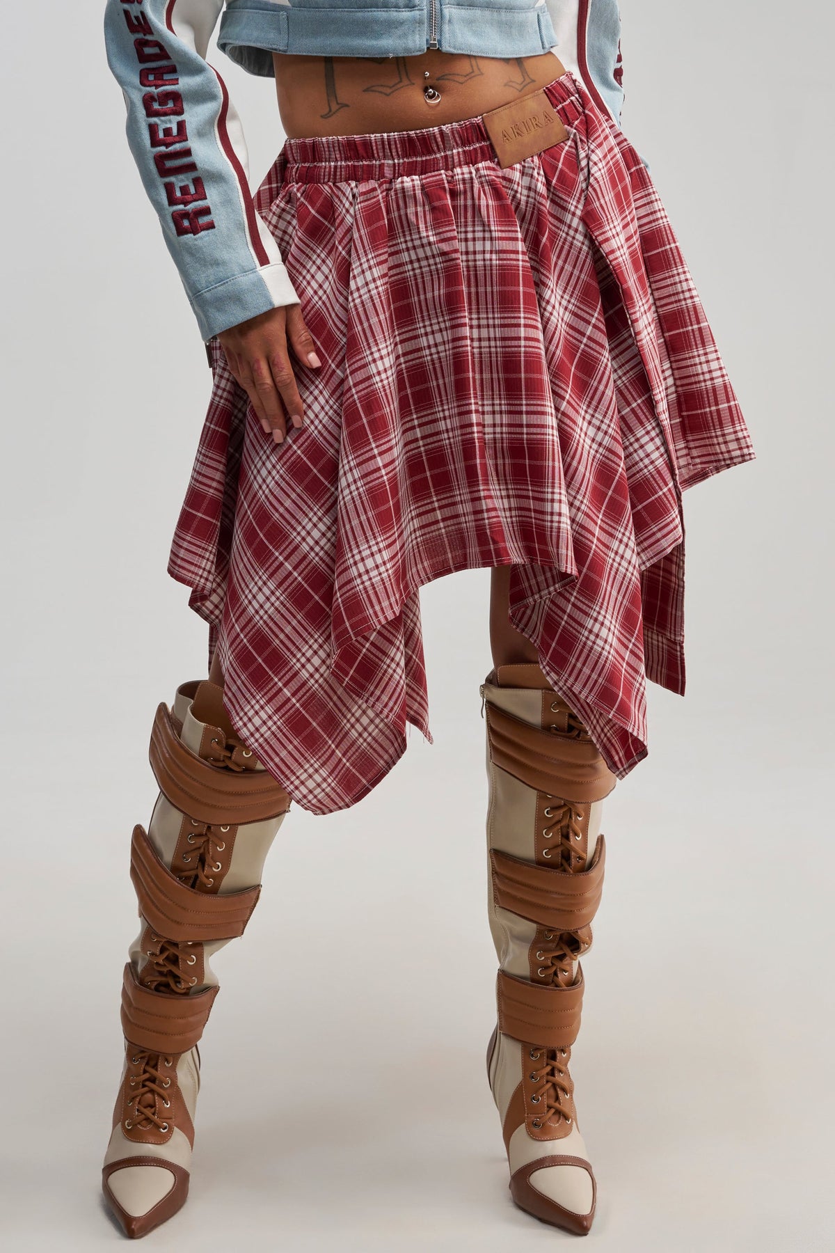 TIME FOR SOME FUN PLAID MINI SKIRT