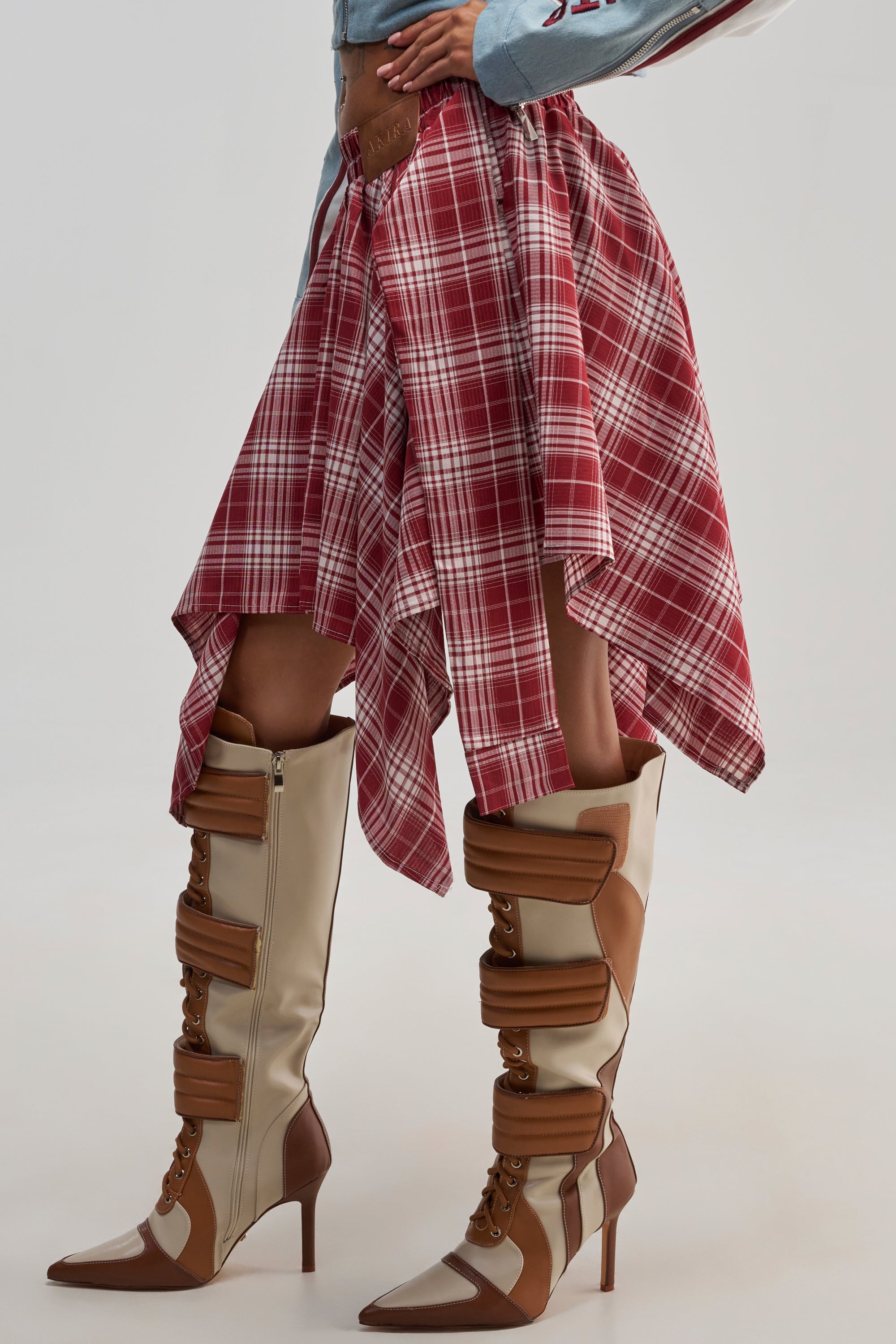 TIME FOR SOME FUN PLAID MINI SKIRT