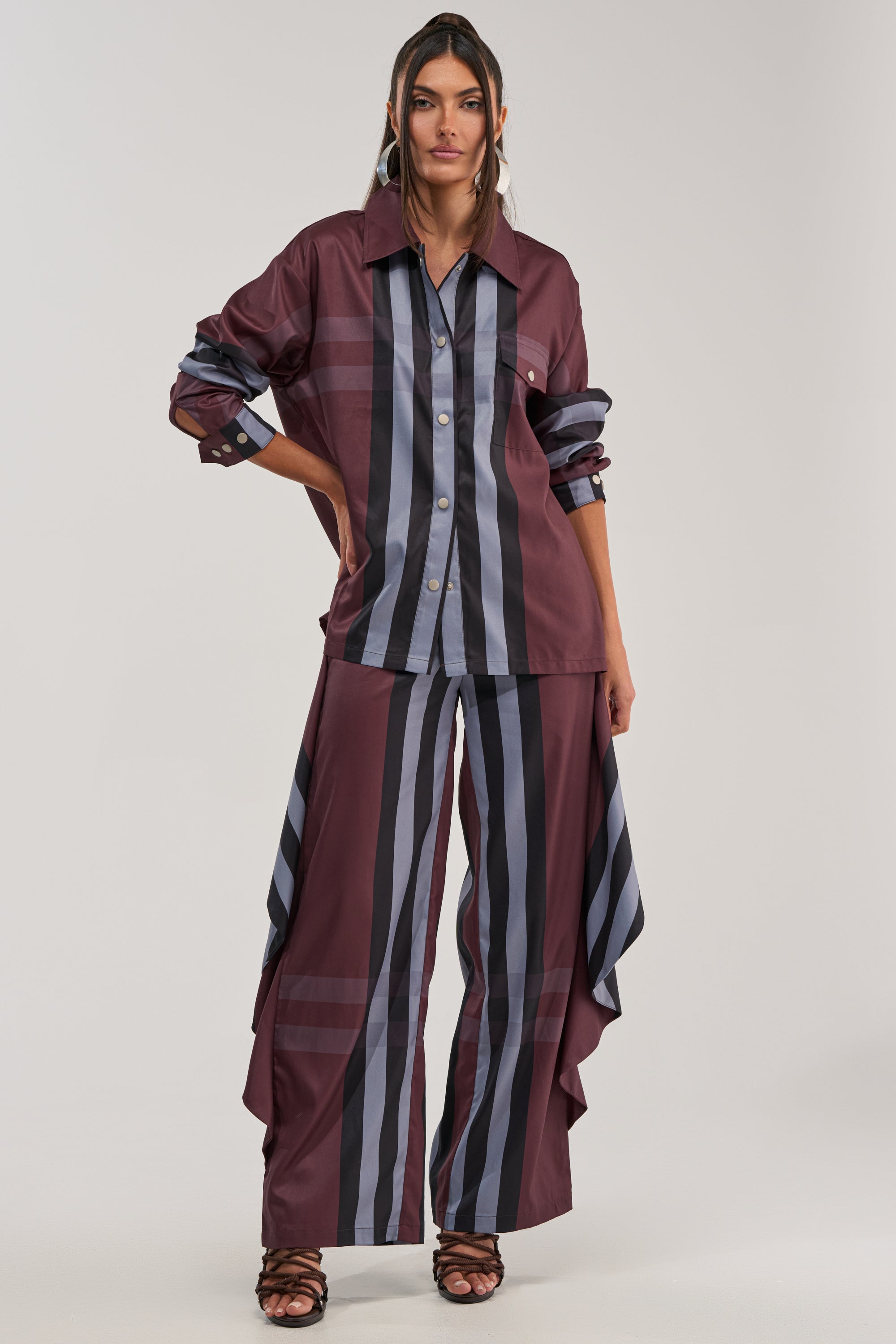 LUXURY LIFE PLAID PALAZZO PANT