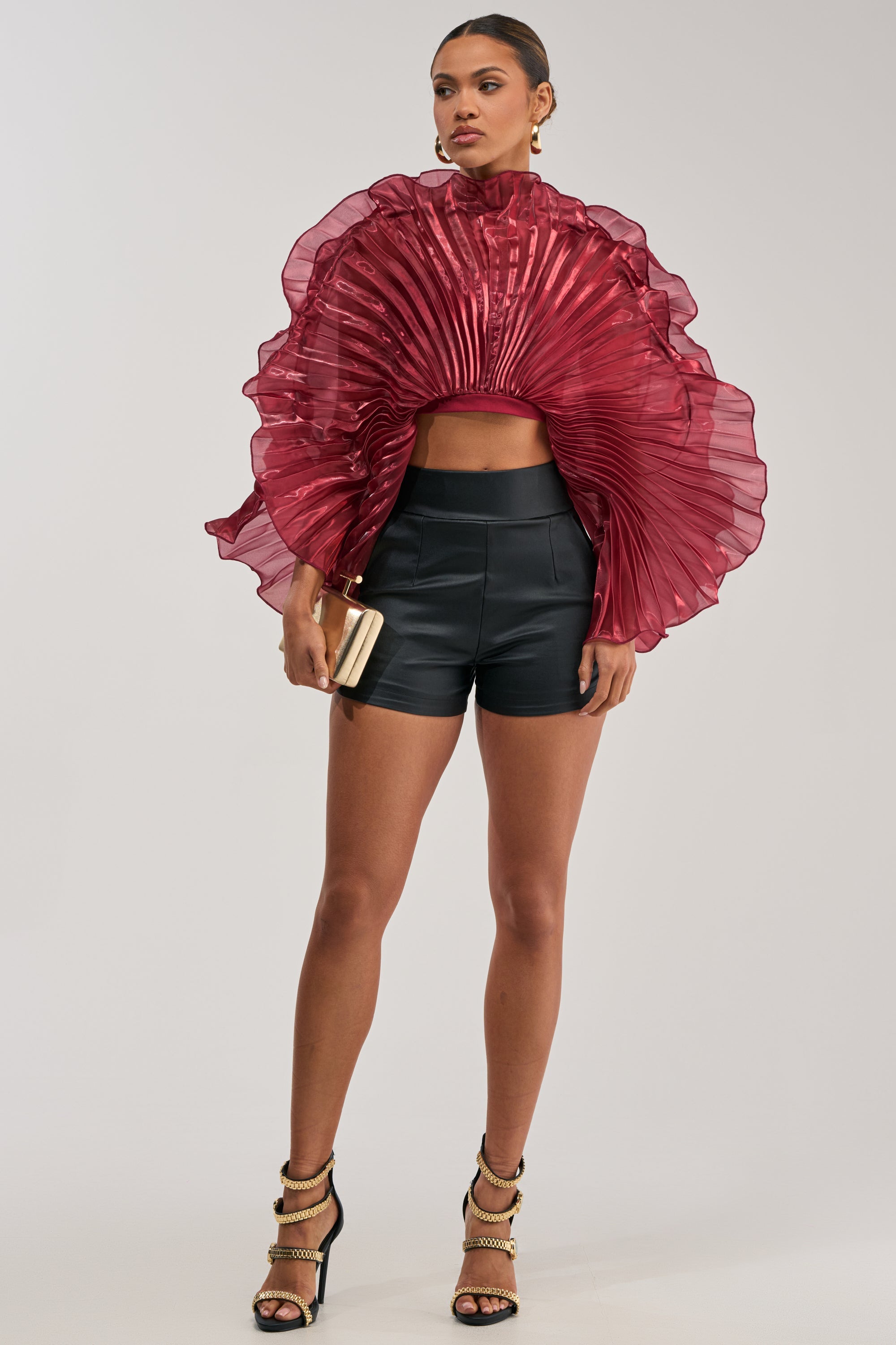 SHINING DOWN ON YOU BLOUSE IN BURGUNDY