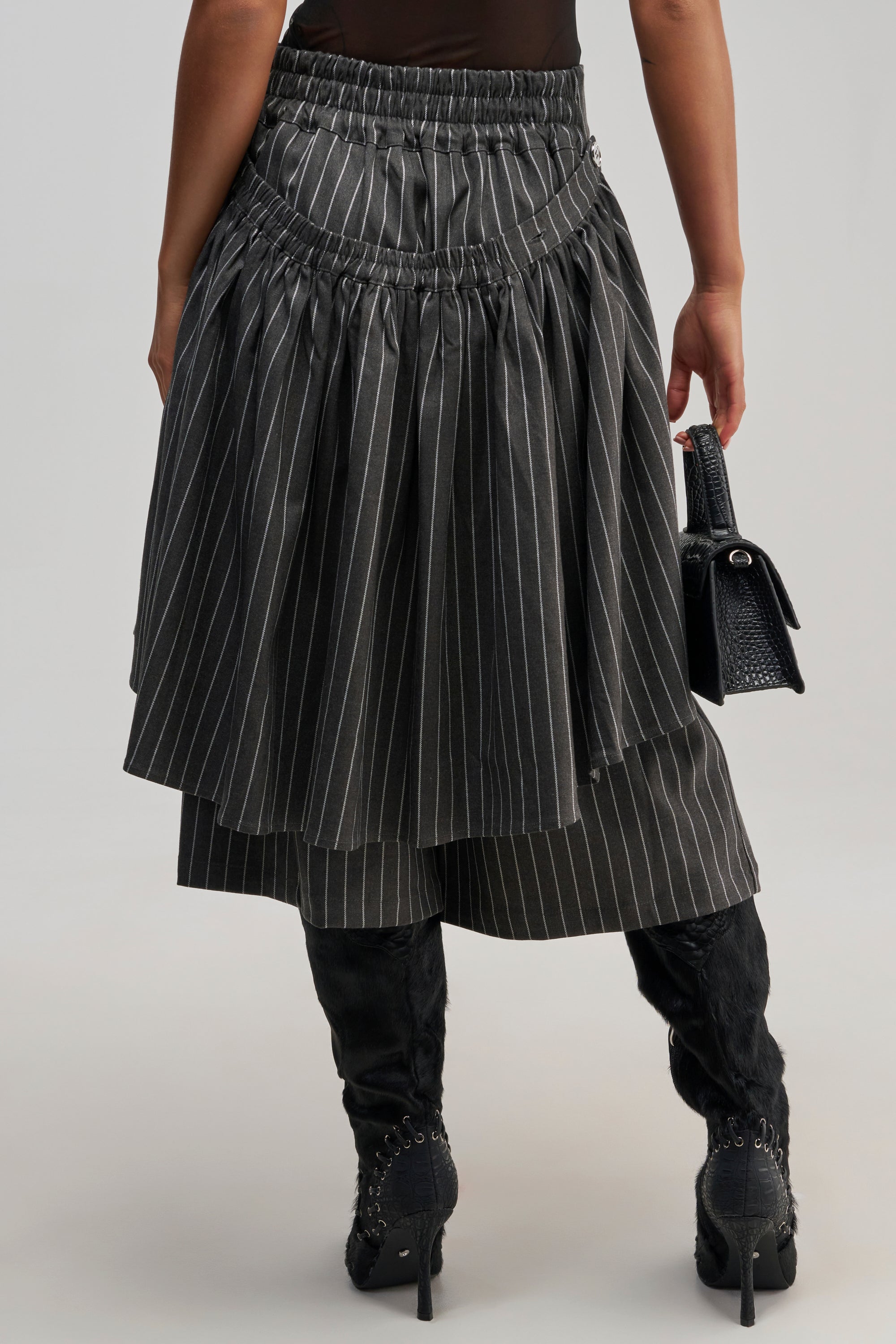 OFFICE SIREN STRIPED GAUCHO PANT