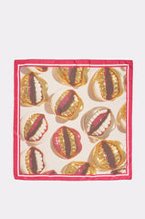 MOUTHY SATIN PRINTED SCARF