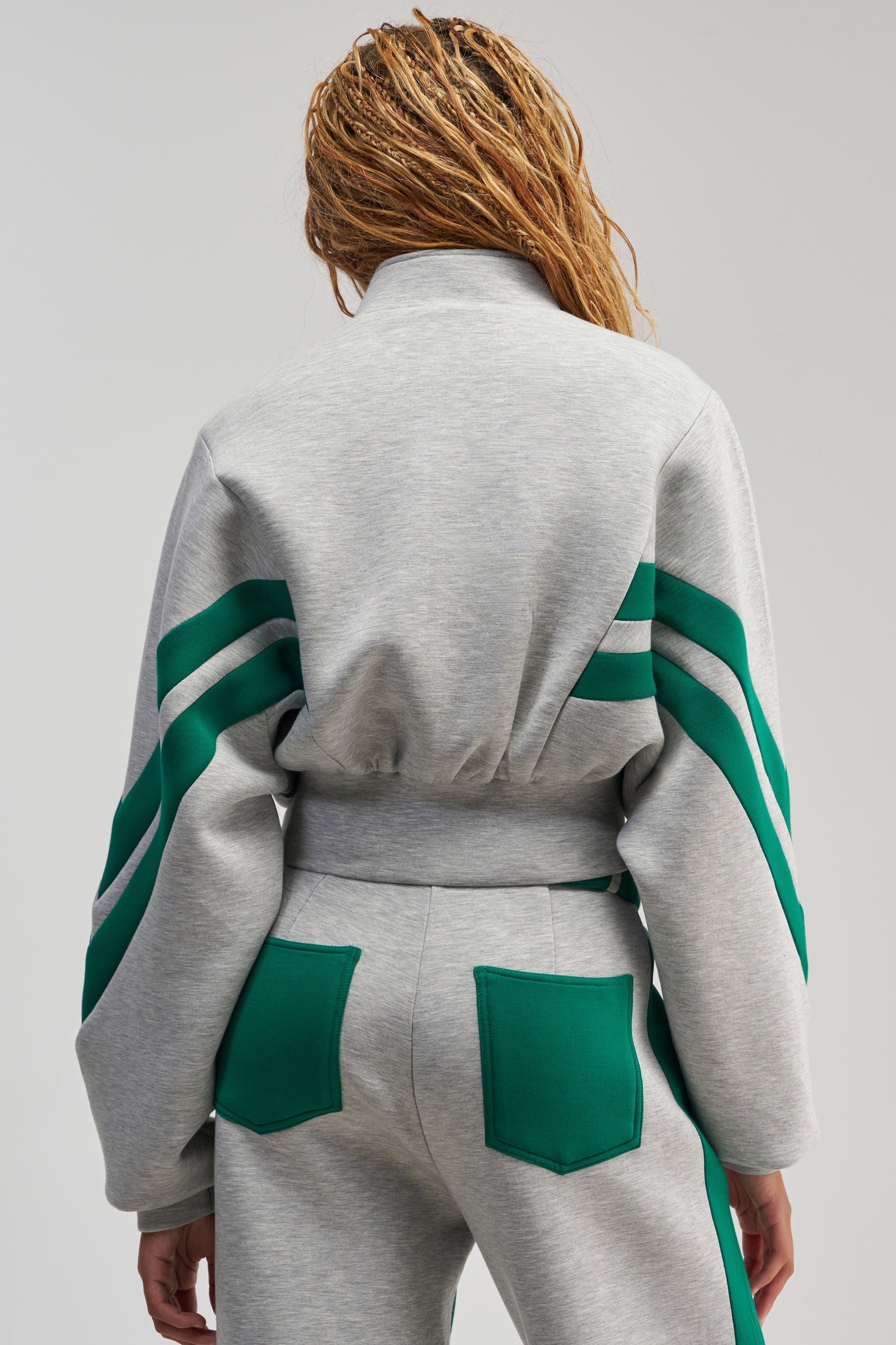 SPORT MODE SCUBA BOMBER IN GREY
