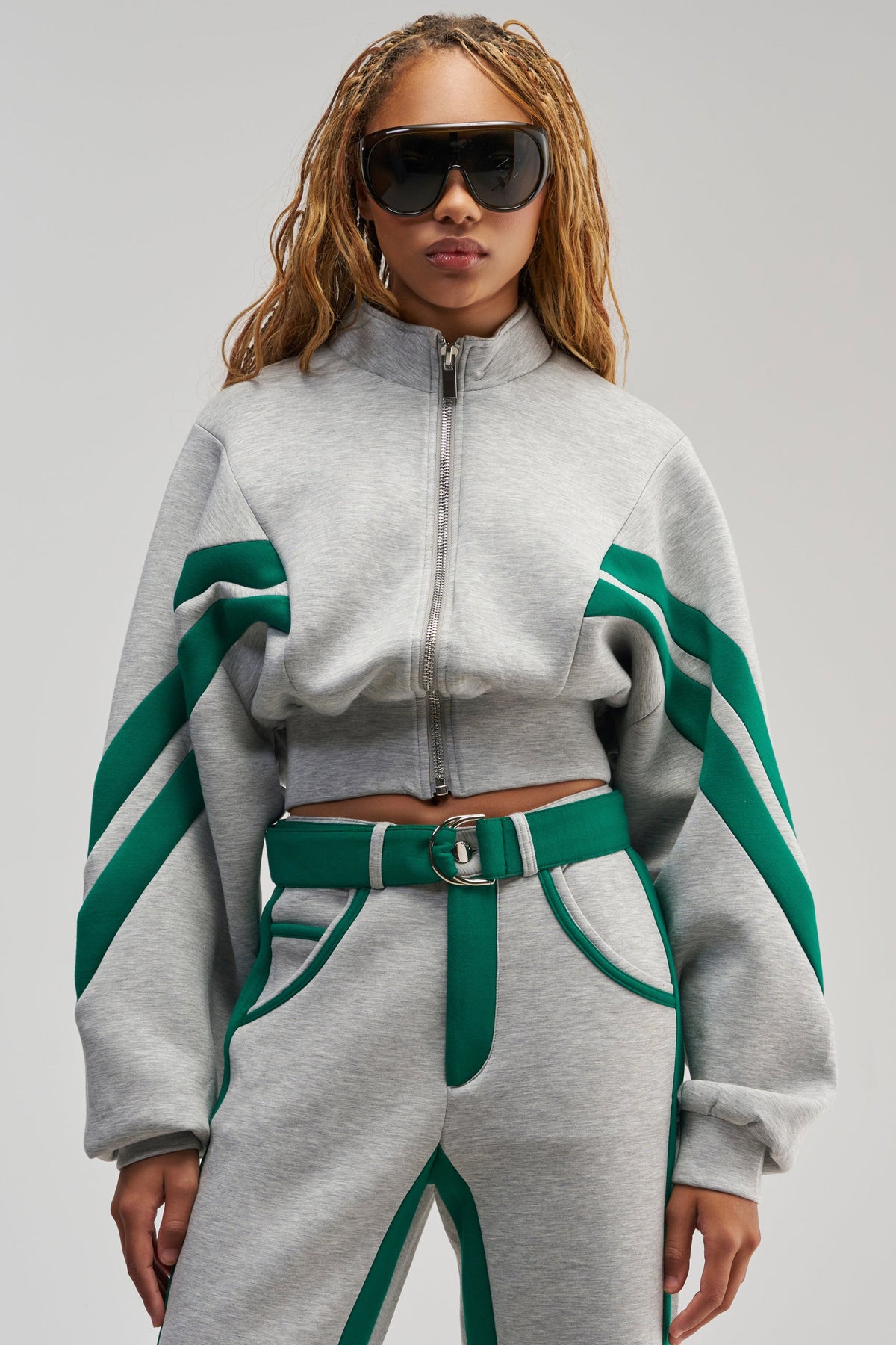 SPORT MODE SCUBA BOMBER IN GREY
