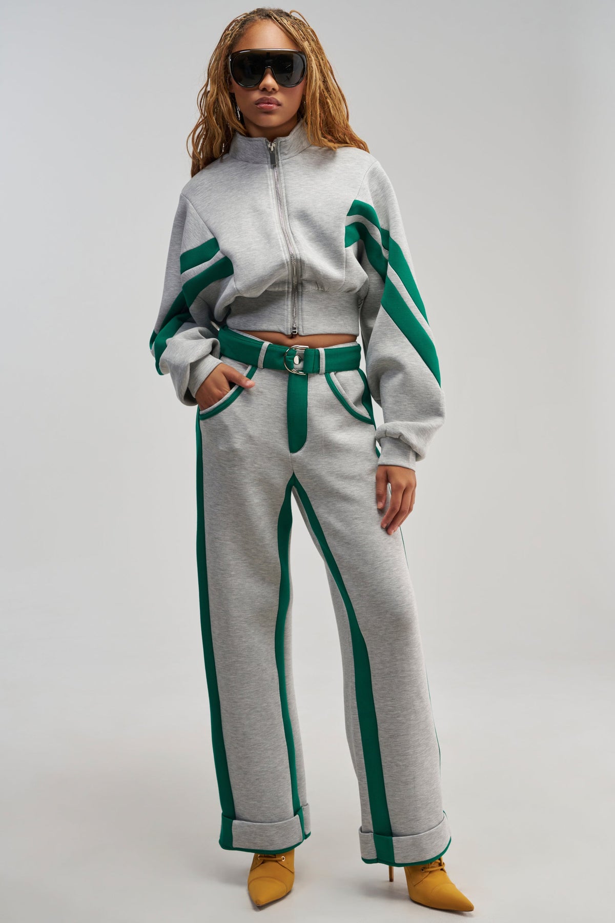 SPORT MODE SCUBA PANT IN GREY
