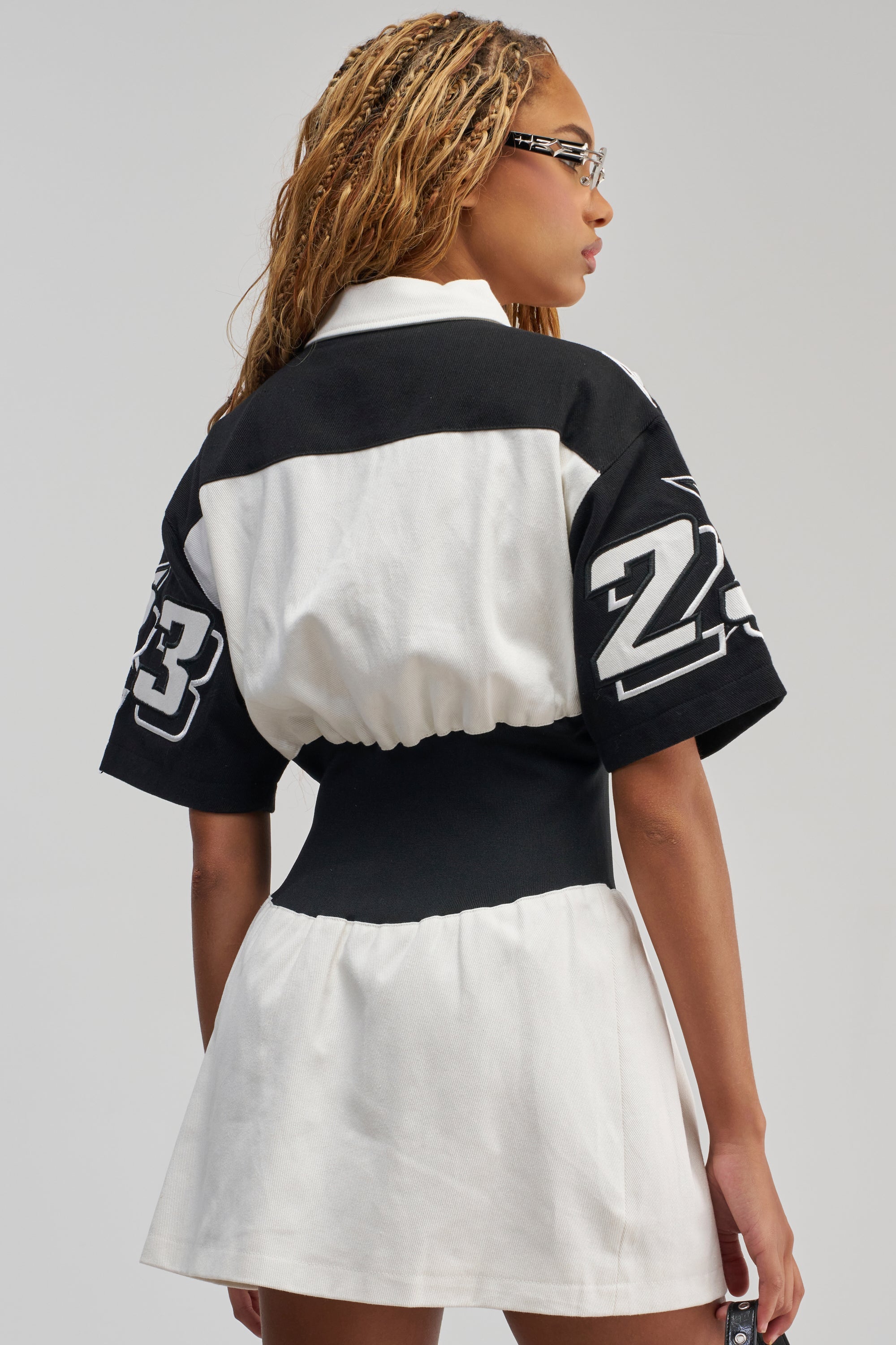 OFFICIALLY YOURS COLORBLOCK MINI DRESS
