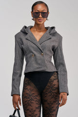 SIREN HOODED BLAZER