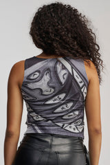 CHECK THIS OUT MESH TANK IN GREY