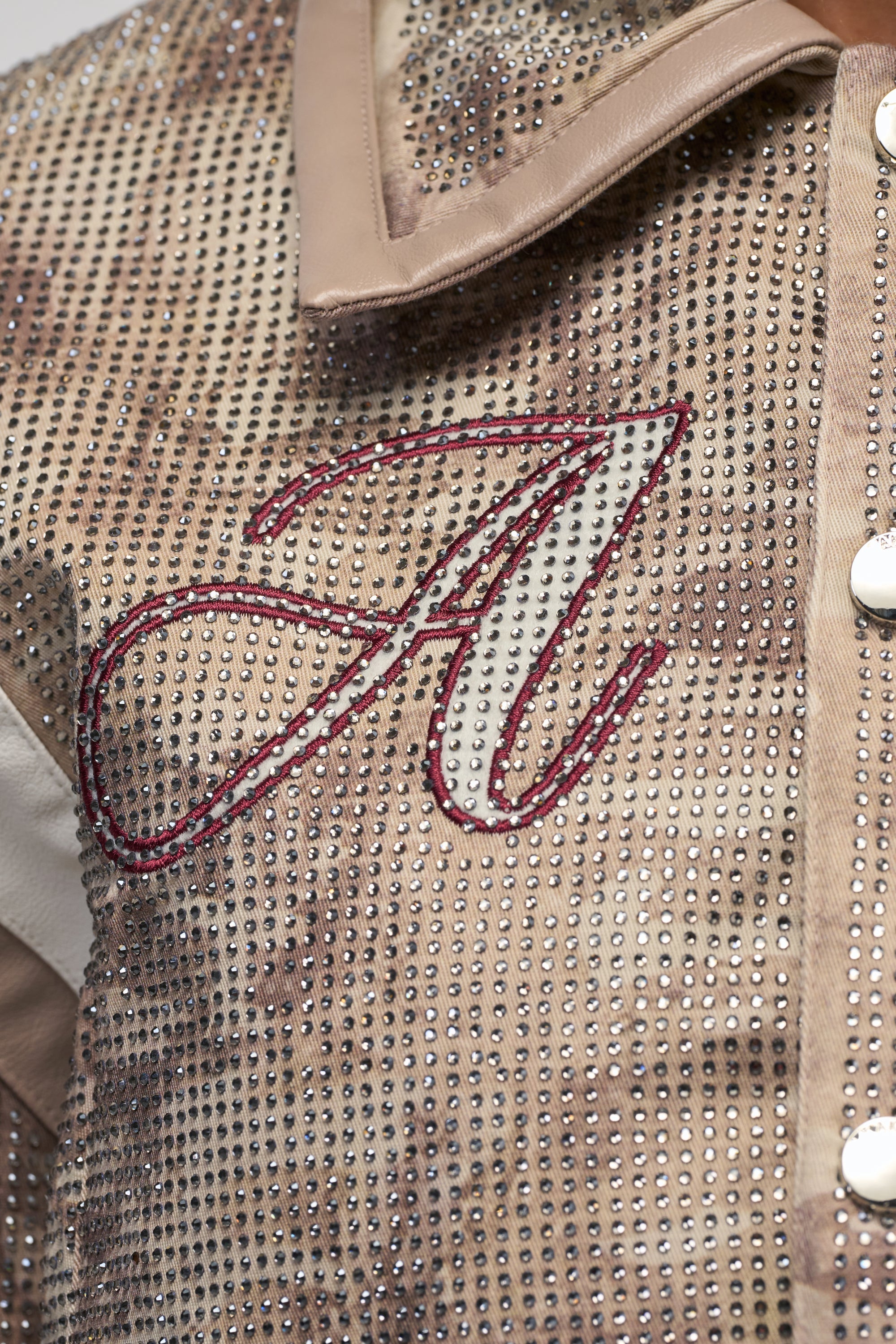 BIG EGO RHINESTONE BOMBER IN CAMO