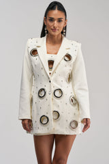 SHOW STOPPER BLAZER IN WHITE