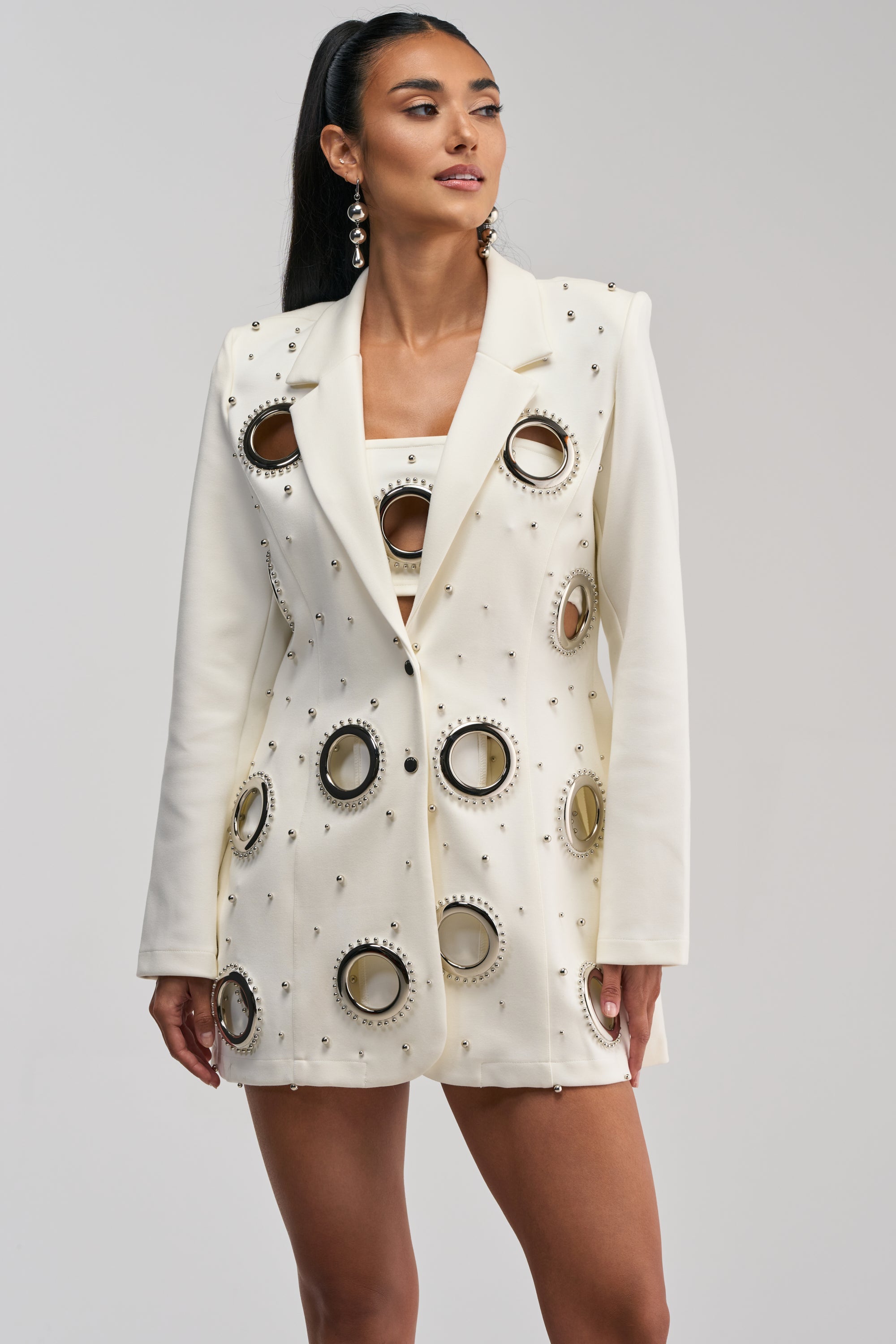 SHOW STOPPER BLAZER IN WHITE