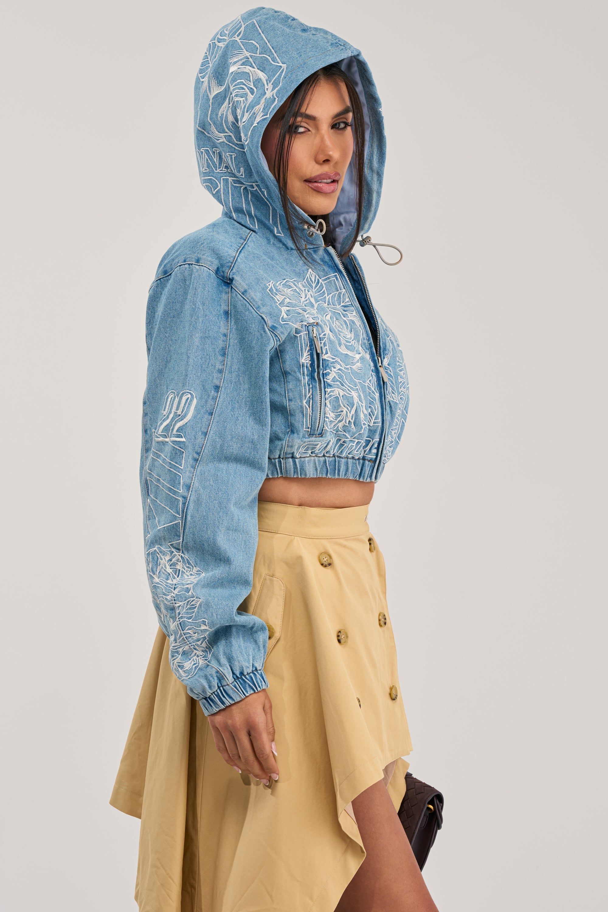 I SPY DENIM BOMBER