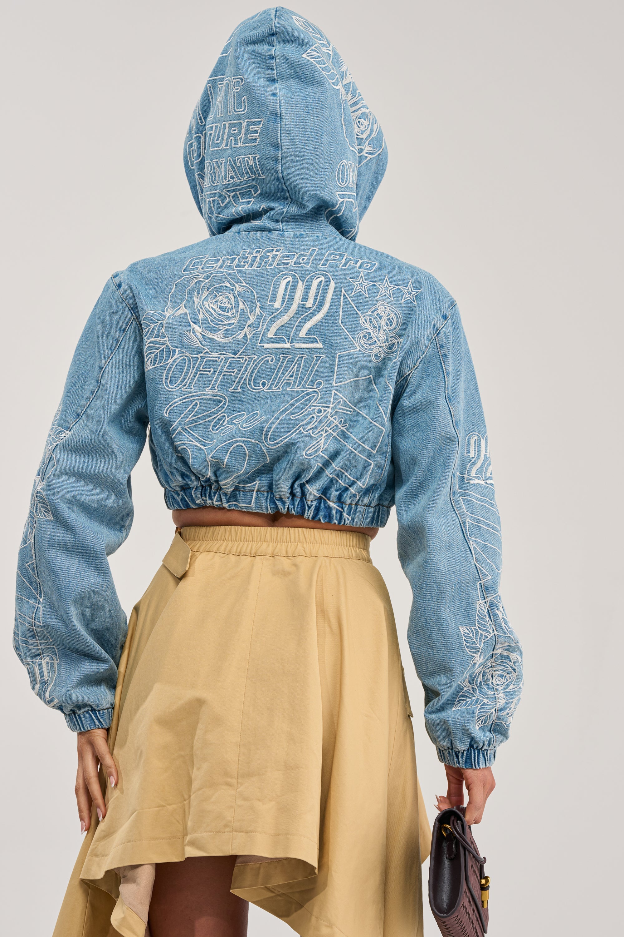 I SPY DENIM BOMBER