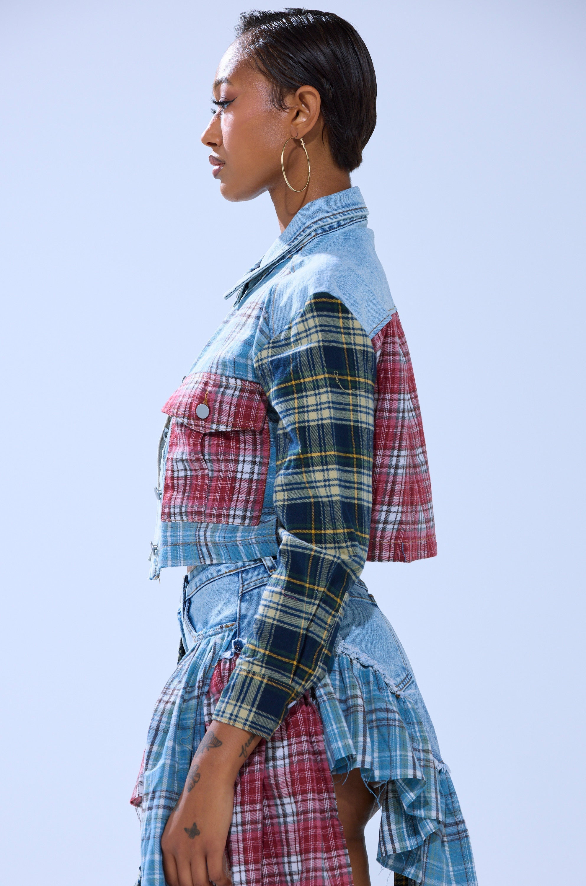 AUTUMN VIBES PLAID BUTTON DOWN