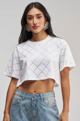 DIAMOND DUST RHINESTONE TEE
