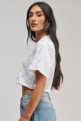 DIAMOND DUST RHINESTONE TEE