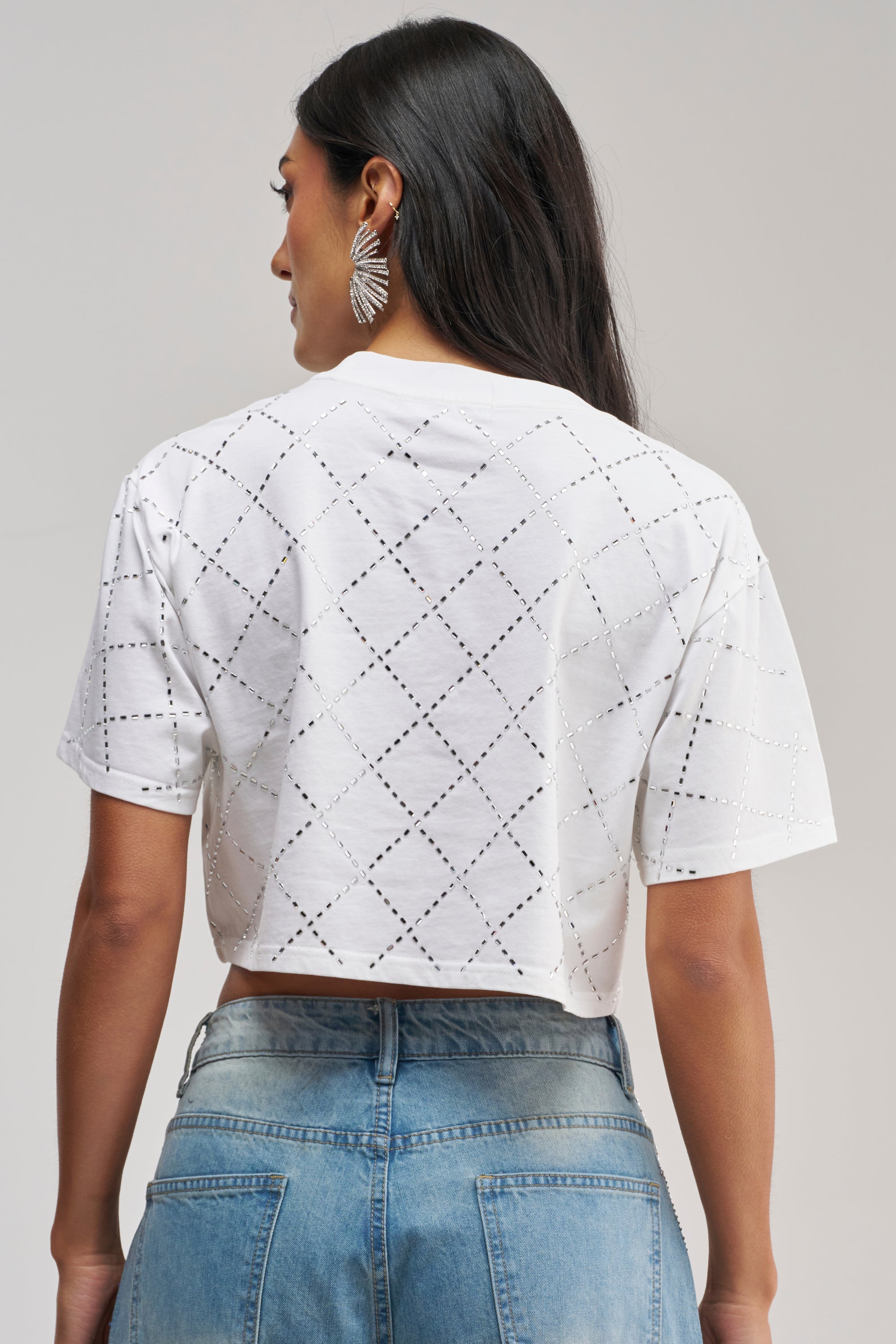 DIAMOND DUST RHINESTONE TEE