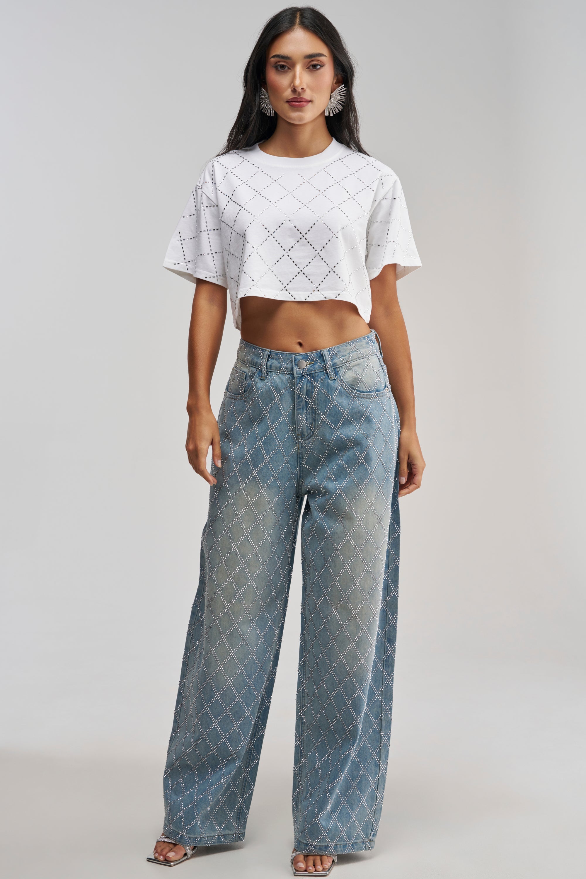 DIAMOND DUST RHINESTONE TEE