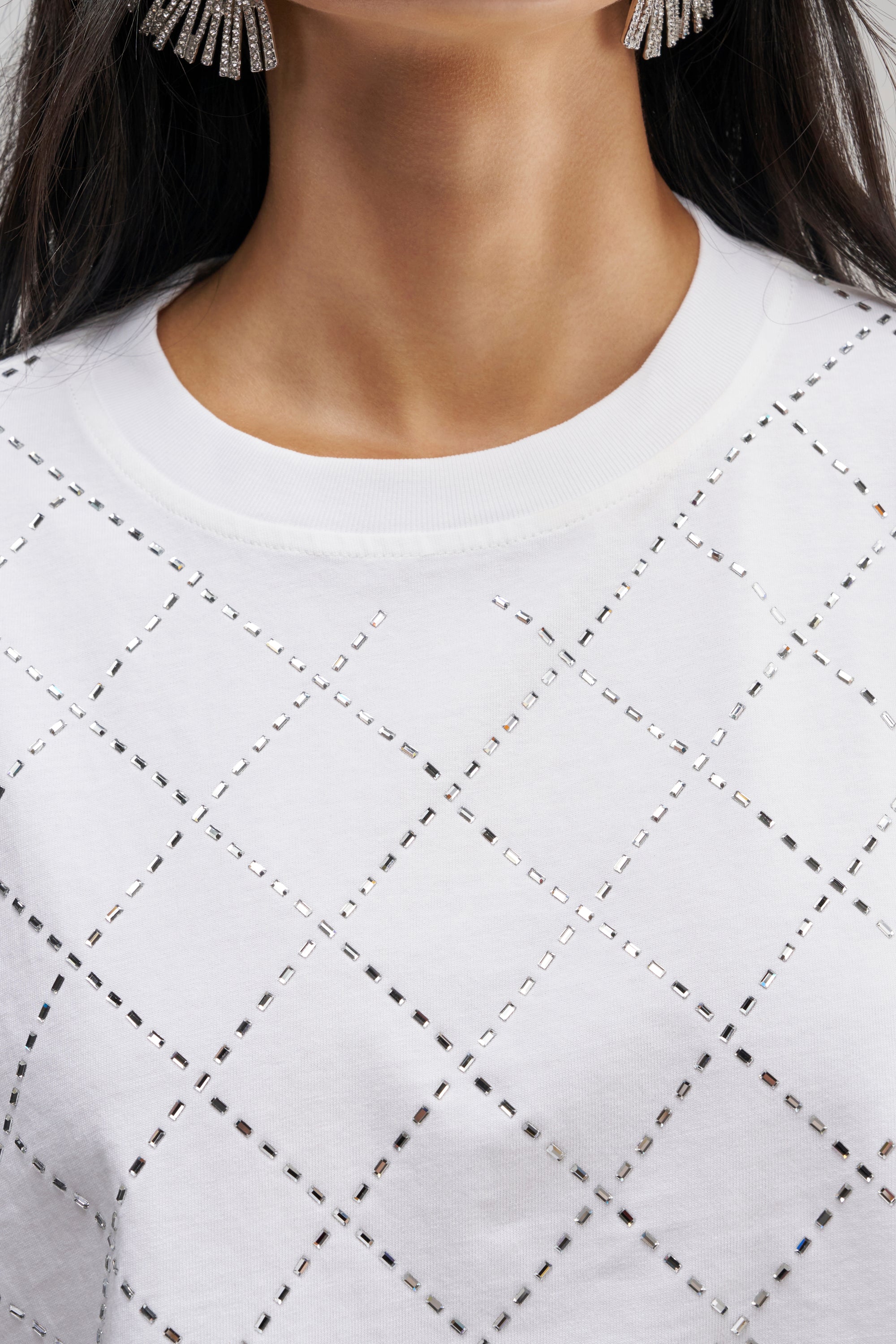 DIAMOND DUST RHINESTONE TEE