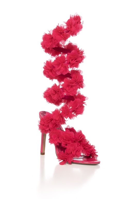 AZALEA WANG THEODOSIA PINK STILETTO SANDAL
