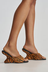 AZALEA WANG VASA TIGER WEDGE SLIP ON SANDAL