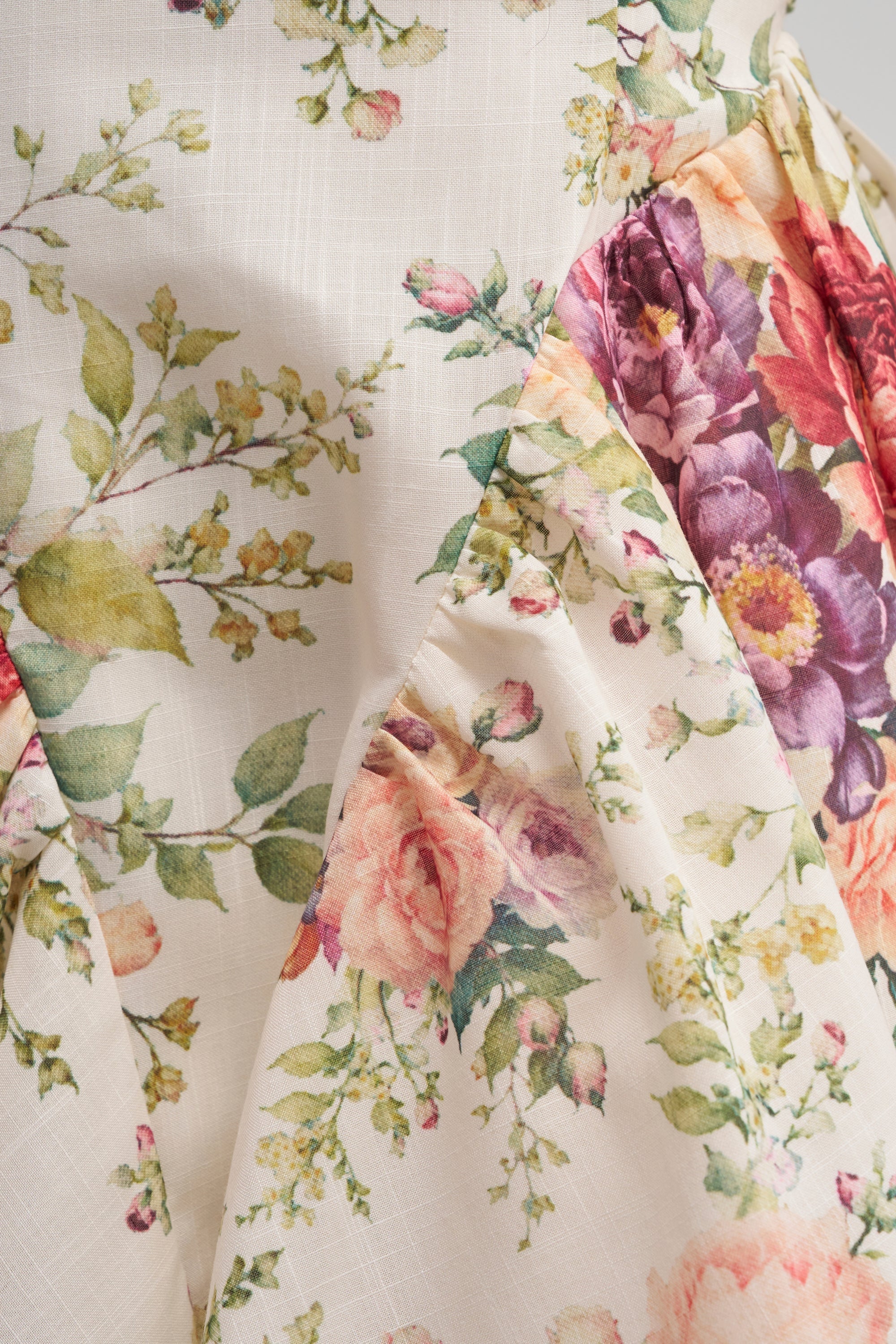 SOCIAL HOUR FLORAL MINI DRESS IN IVORY