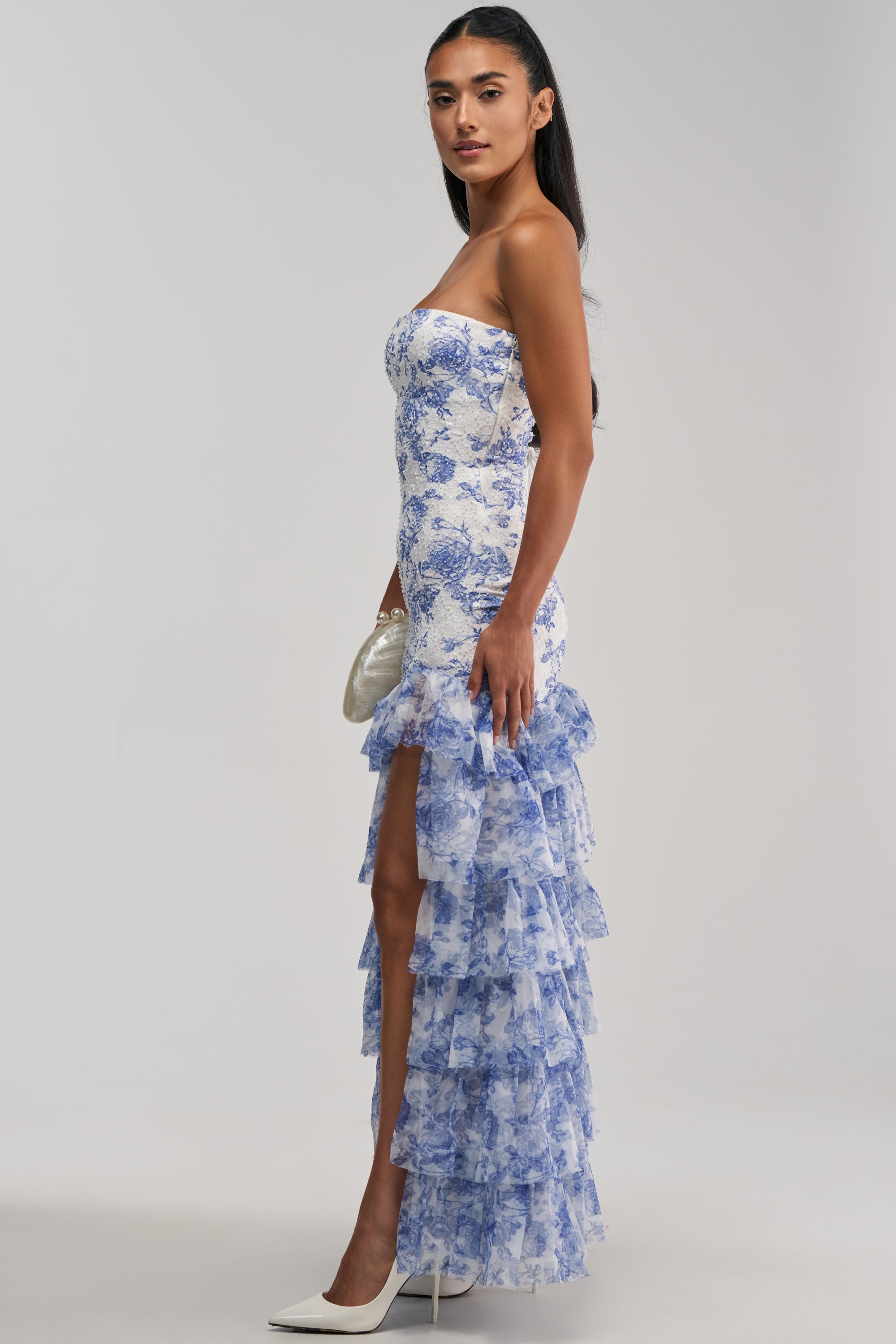 SWEET ESCAPE SEQUIN PATTERNED MAXI DRESS