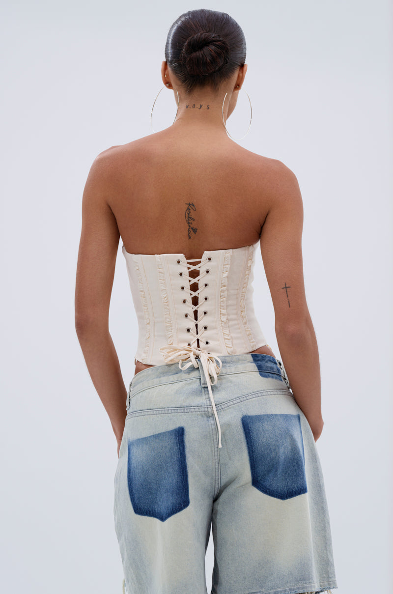 LETS GET ROWDY LACE UP CORSET