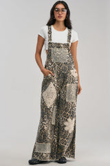 CATCH ME IN THE CITY LEOPARD OVERALLS