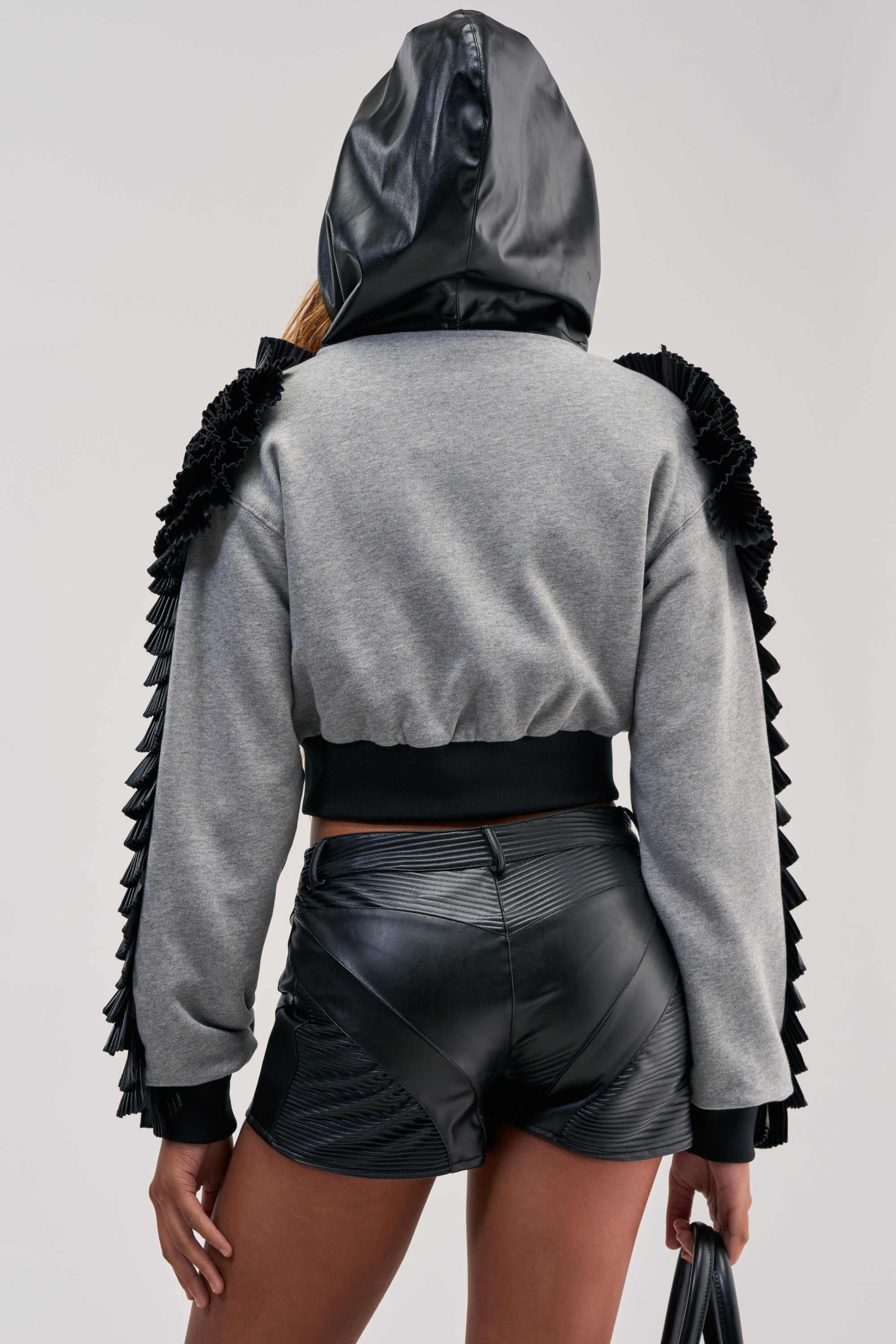 MADE YOU LOOK BOMBER WITH PU TRIM