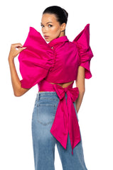 ALWAYS FLAWLESS BOW DETAIL BLOUSE