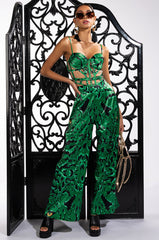 BORN TO BE WILD SATIN PALAZZO PANT