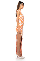 CAUGHT MY EYE MOCK NECK KNIT MAXI DRESS